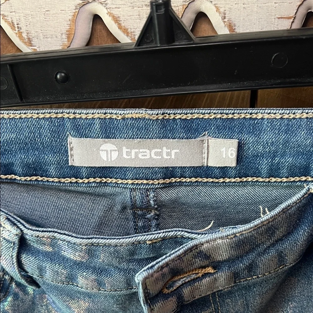 Tractr Iridescent Flare Jeans